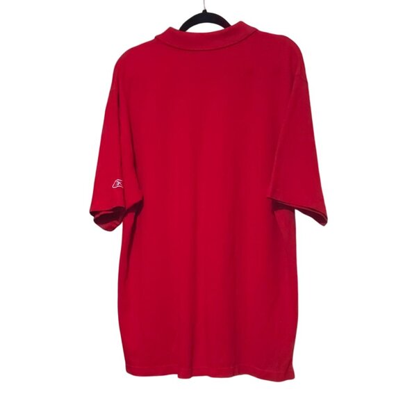 Vintage Reebok Kansas City Chiefs Red Polo Shirt XL 100% Cotton NFL Team Apparel - Picture 3 of 6